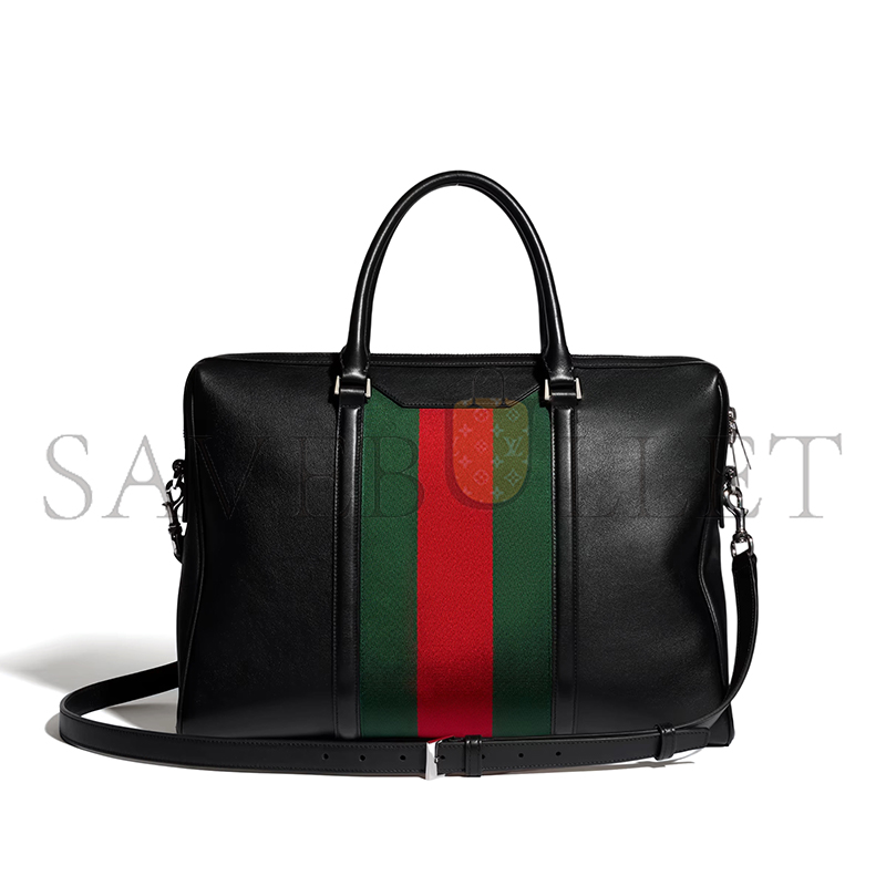 GUCCI MEGA WEB TRADEMARK MEDIUM BRIEFCASE ‎A0007X (31*28*7cm)